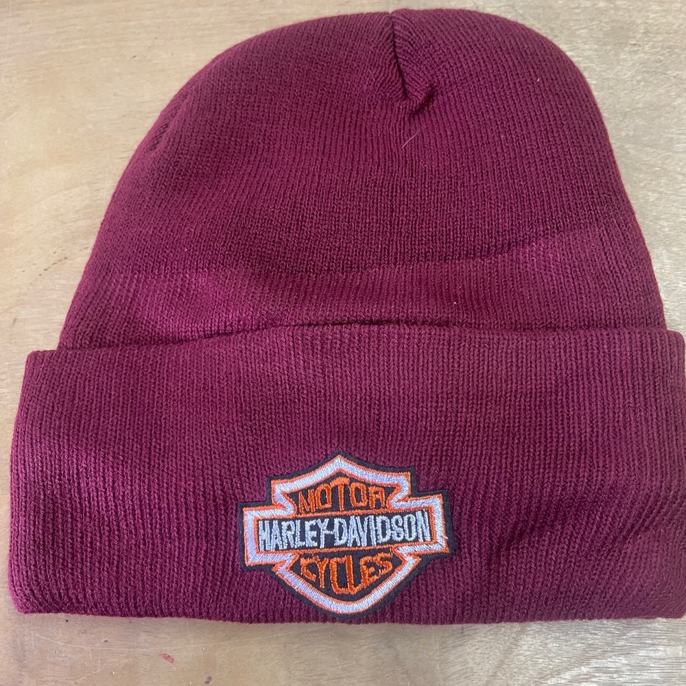 Harley-Davidson Maroon Knit Hat